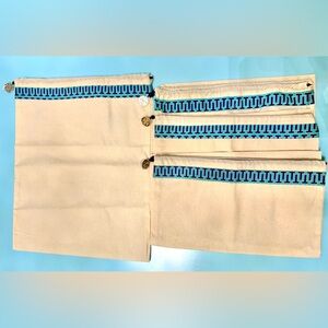 EUC Tory Burch Canvas Dust Bag Bundle